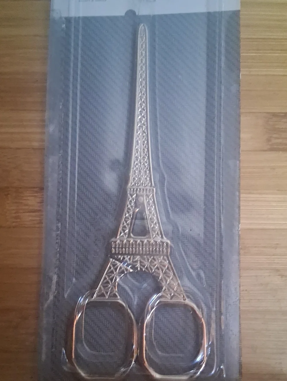 Target Gold Eiffel Tower Scissor Keychain
